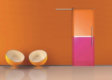 Puerta Casali Bicolor translúcida - Apricot+Cherry - M1 